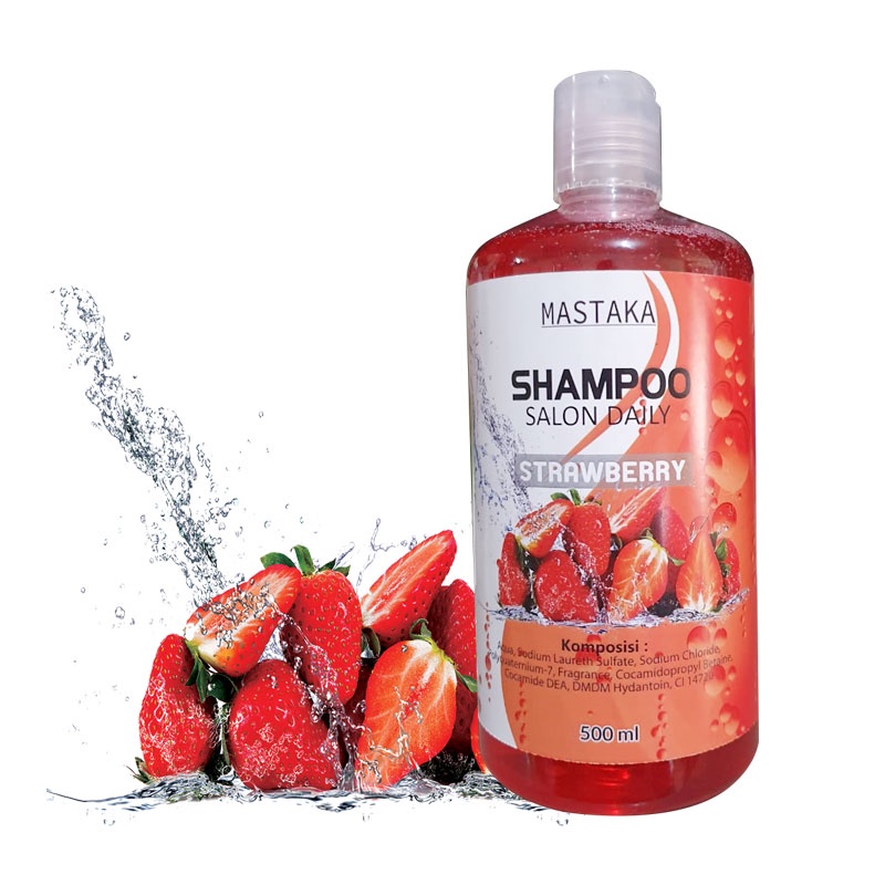 MASTAKA Shampoo &amp; Conditioner Salon Daily PAKET STRAWBERRY UNTUK RAMBUT RONTOK