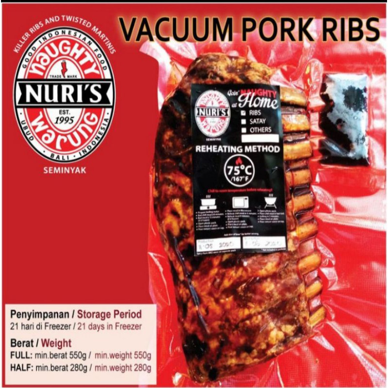 naughty nuri's pork ribs 1pack
