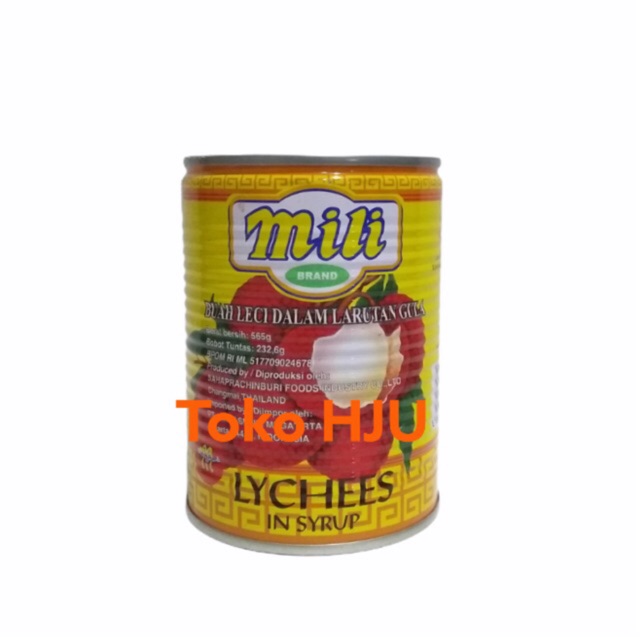 

Mili buah Lychee dalam kaleng - 565gr leci kaleng