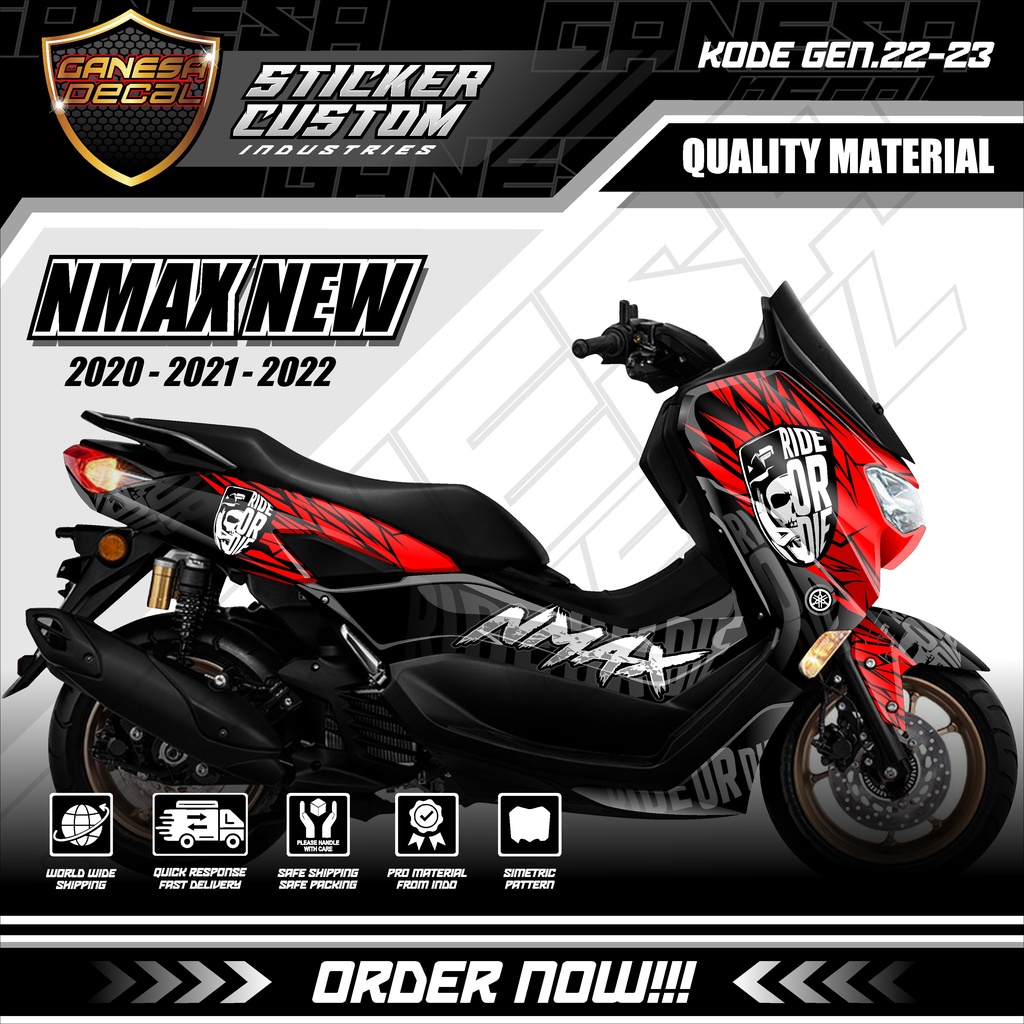 Decal Sticker Dekal Stiker Motor Yamaha New Nmax 2020 - 2021 - 2022 Facelift ABS - non ABS Fullbody 