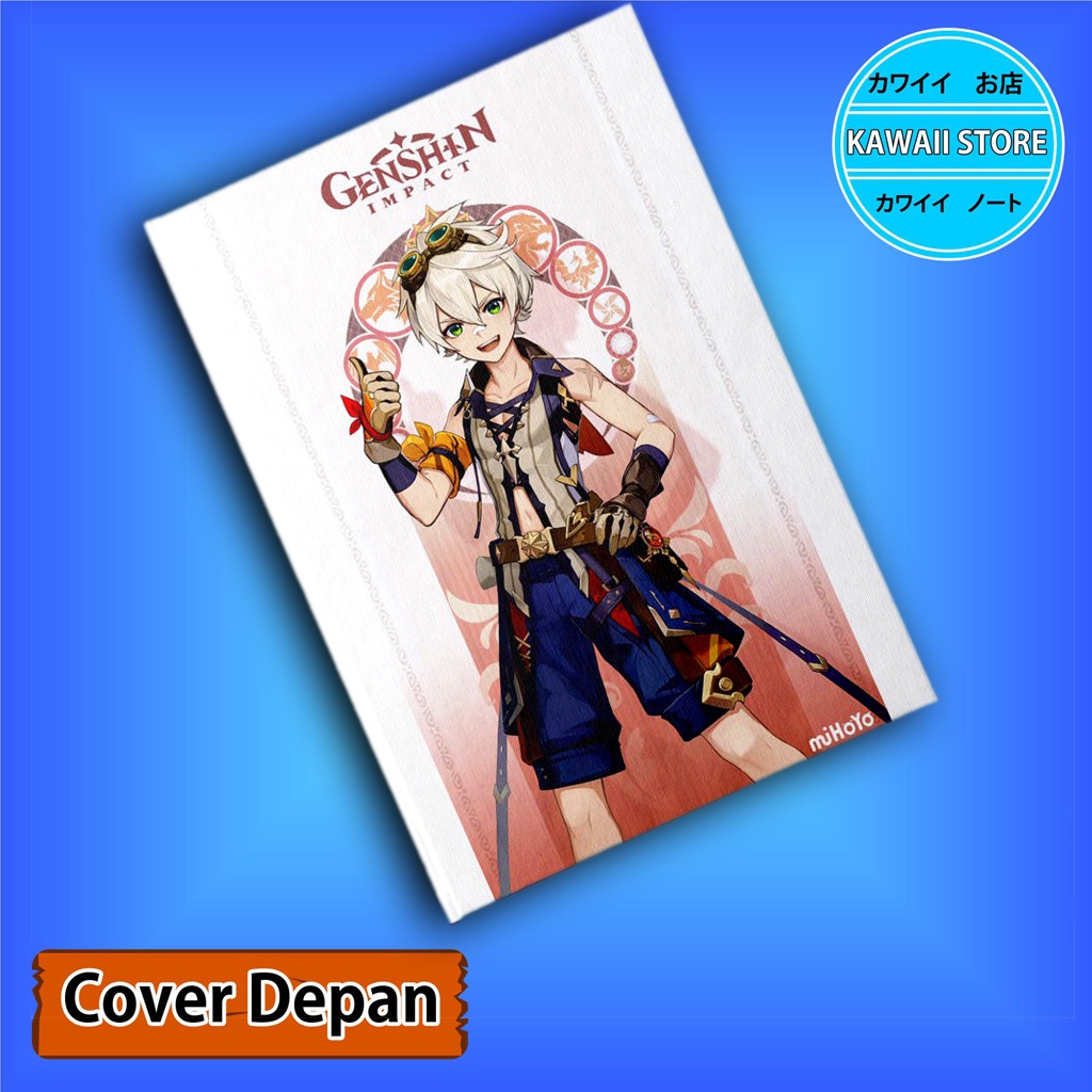 

Notebook / Pocket book Hard Cover Anime Game Genshin Impact BENNET uk A5 & A6 / Notes Book