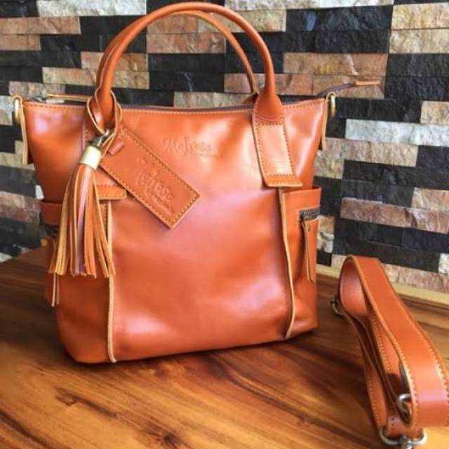 Tas Wanita 100% Kulit Asli Melrose Leather Emerson Bag MeL2