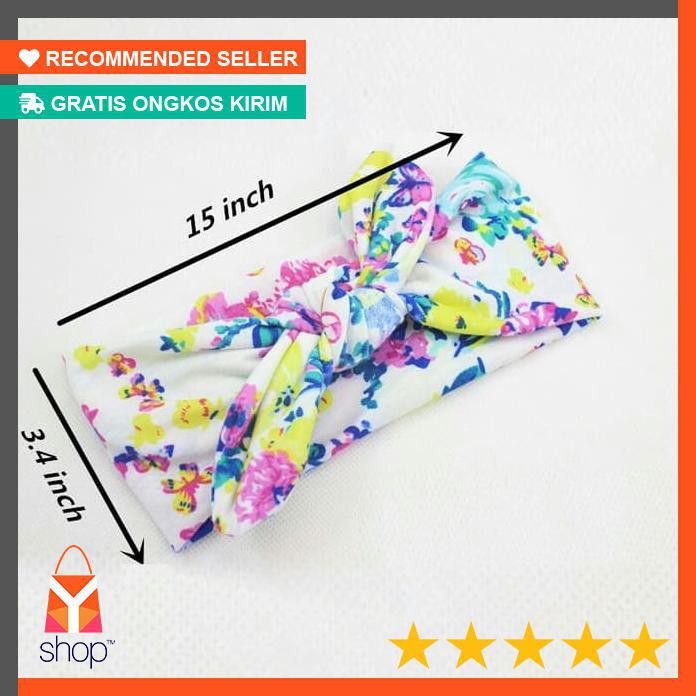 DISKON BESAR  Bando anak bayi perempuan bandana topi turban motif bunga baby headban