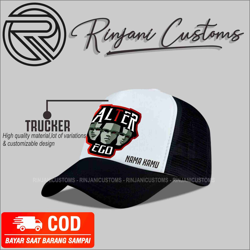 TOPI ALTER EGO INDONESIA GAMERS/TOPI JARING BASEBALL MIKIHAT/ TOPI DISTRO KEREN MURAH