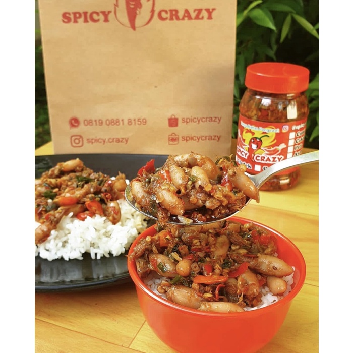 

Baby cumi / spicy crazy / sambal homemade / sambel cumi - 220ml - BARU