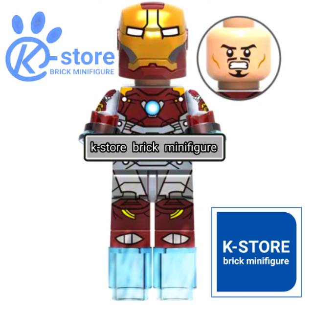 Lego spiderman homecoming iron man ironman mark 47 mk 47 block minifigure