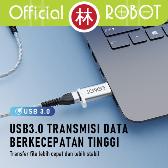 Robot RT-OTG03 OTG USB3.0 To Type-C Small &amp; Portable Adapter