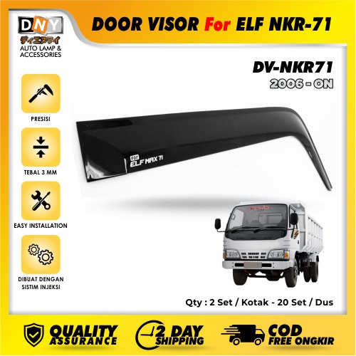 Talang Air / Door Visor DNY For Isuzu Nkr 71 Injection High Quality