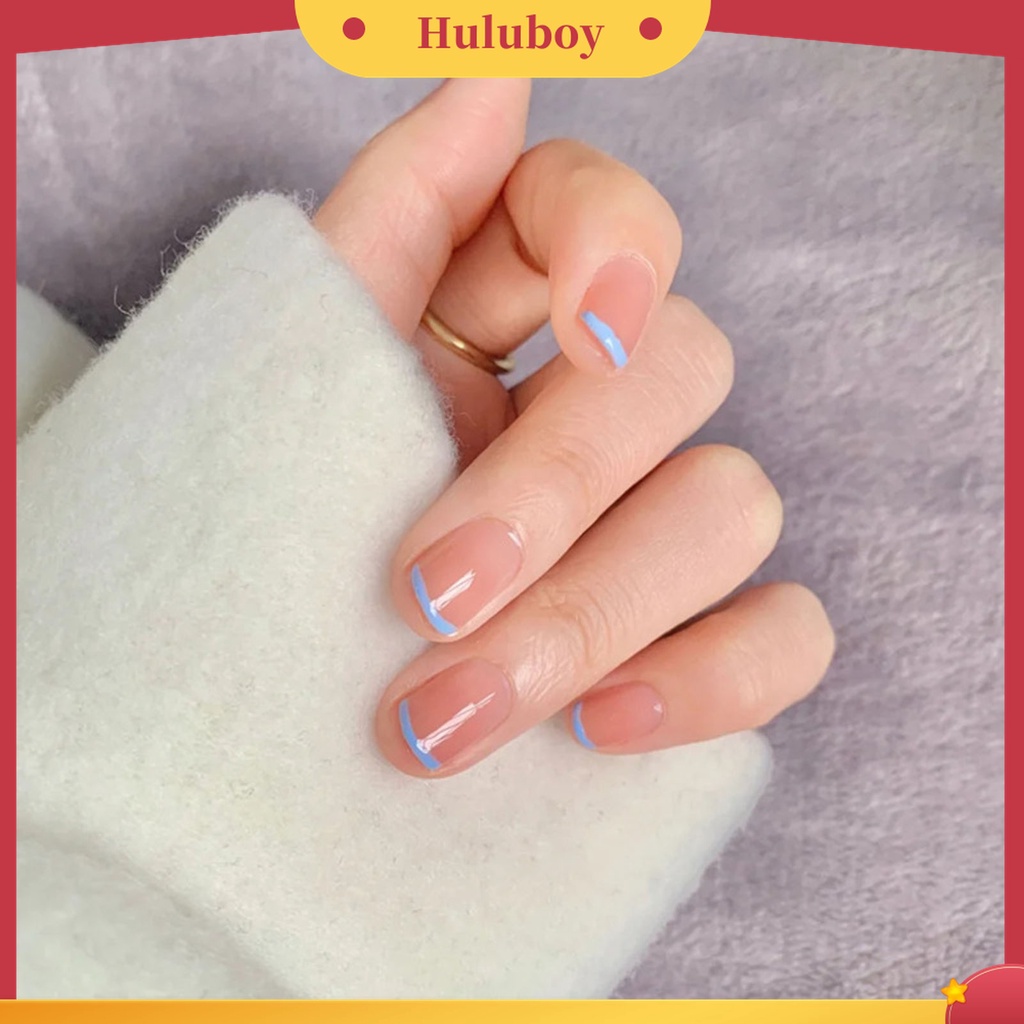 Huluboy Huluboy♡ 1 Set Alat Stempel Segel Kuku Jari Portabel Antifouling Mudah Digunakan Untuk Nail Art