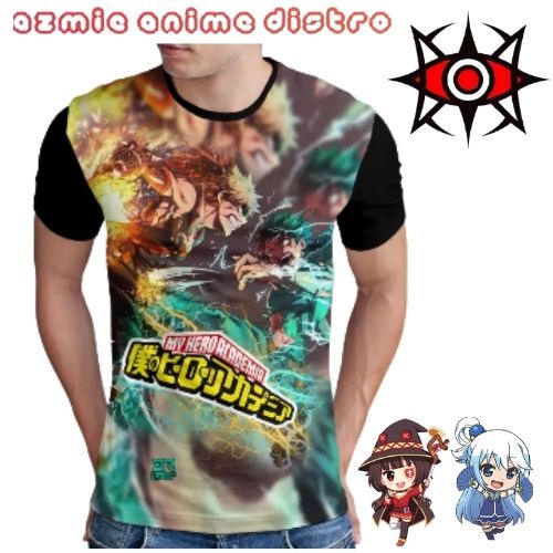 kaos printing anime Boku No Hero Deku X Boku