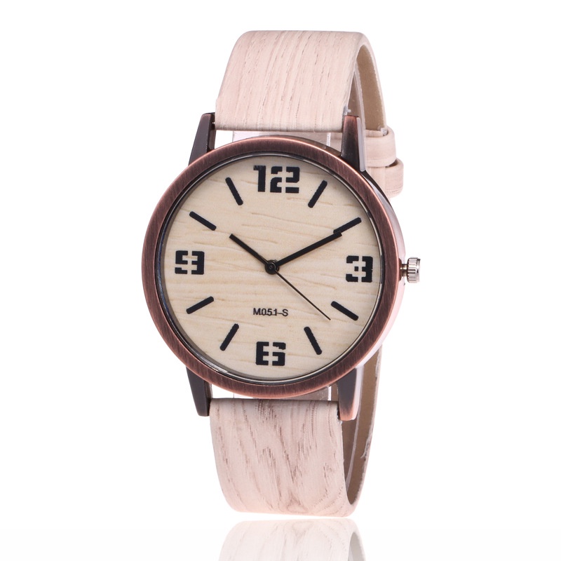 【KOK】✅COD Jam Tangan Wanita Jam tangan pria Quartz Anti Air Gaya Korea Jam Tangan Couple Dikirim dari Jakarta-white-1