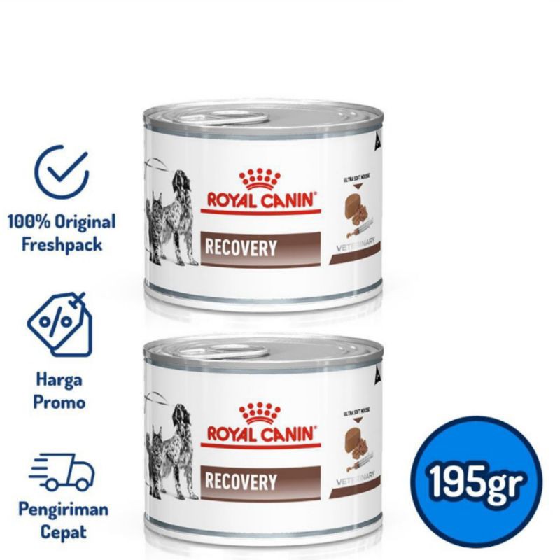 Royal Canin Vet Recovery Cat &amp; Dog Untuk Anjing &amp; Kucing Can 195gr