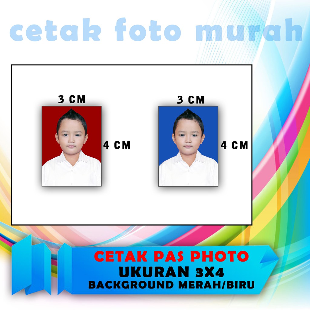  Cetak  Pas Photo ukuran 3x4  Harga  per Lembar Shopee Indonesia