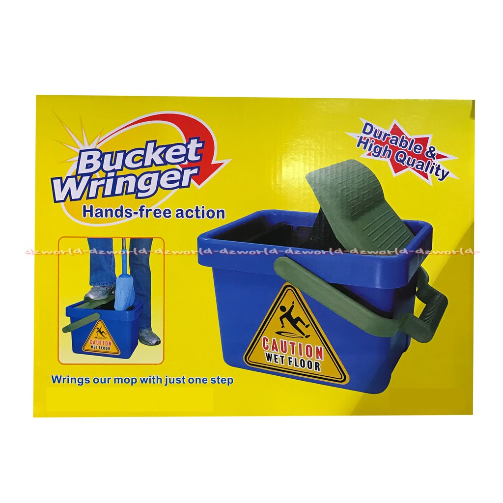 Bucket Wringer Hands Free Action Tempat Penampung Peralatan Pembersih Lantai