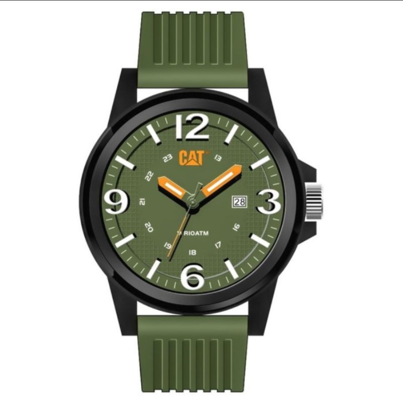 Jam Tangan Pria Wanita Original CAT Caterpillar LF.111.23.330 ORIGINAL RESMI Rubber Strap 22mm
