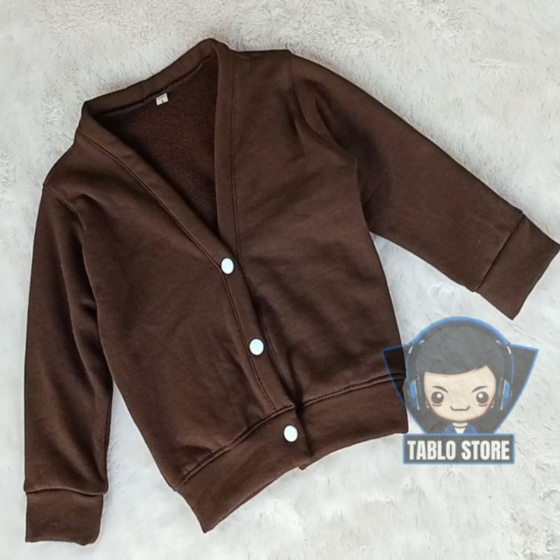 KARDIGAN FLEECE Size M Usia 2-3 Tahun Cardigan Anak Perempuan Laki-Laki