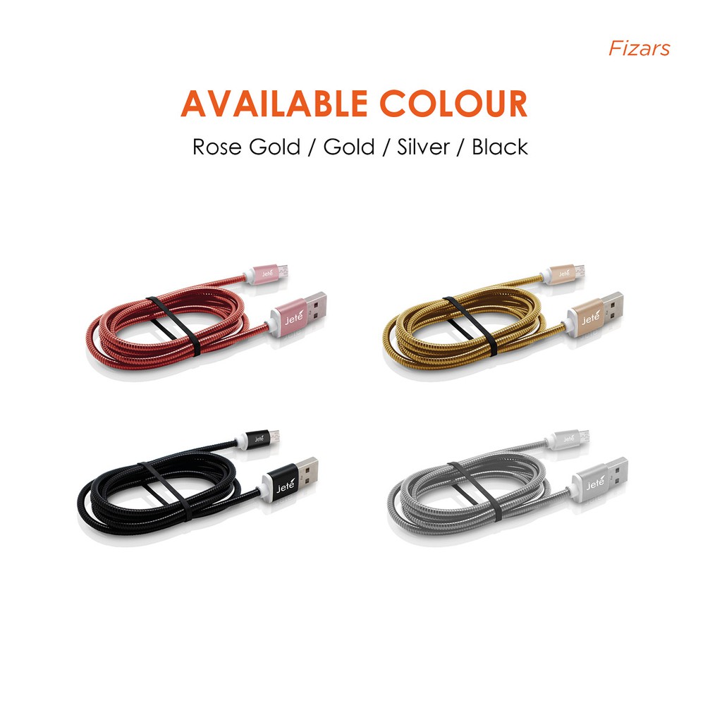 Kabel Data kabel USB JETE CX1 type c Fast charging 100cm