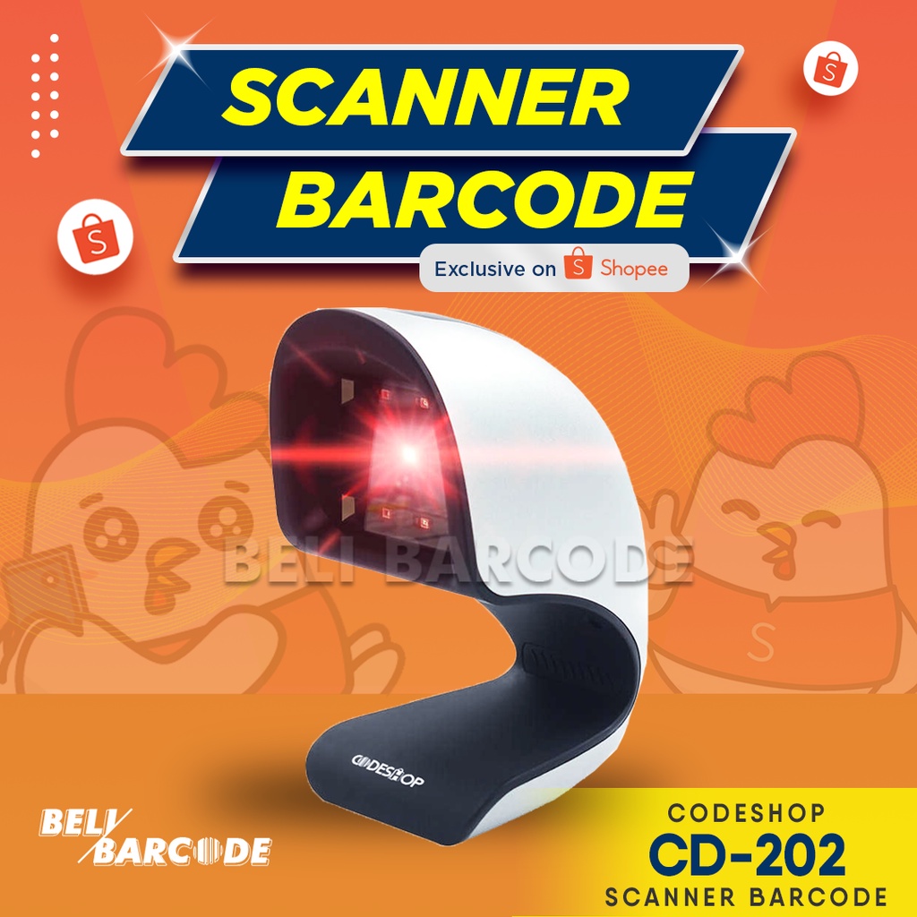 Scanner Barcode Codeshop CD 202 1D 2D USB