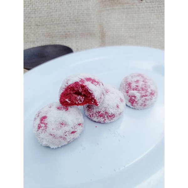 

putri salju red velvet | kue kering murah