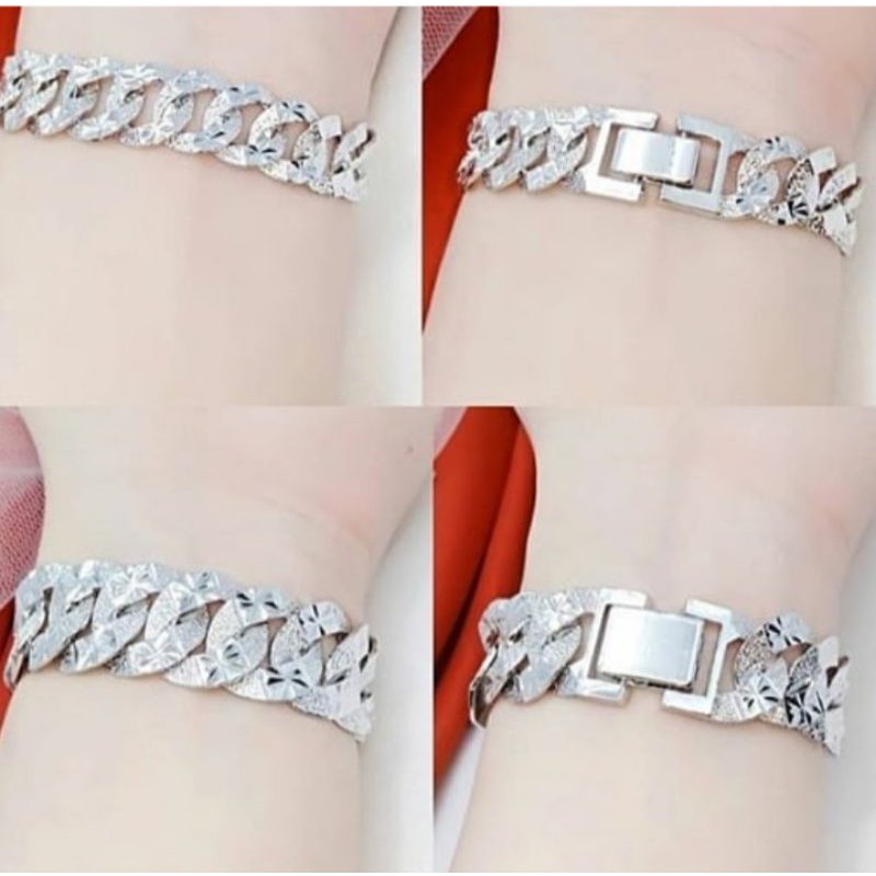 gelang sisik naga silver | gelang sisik naga titanium