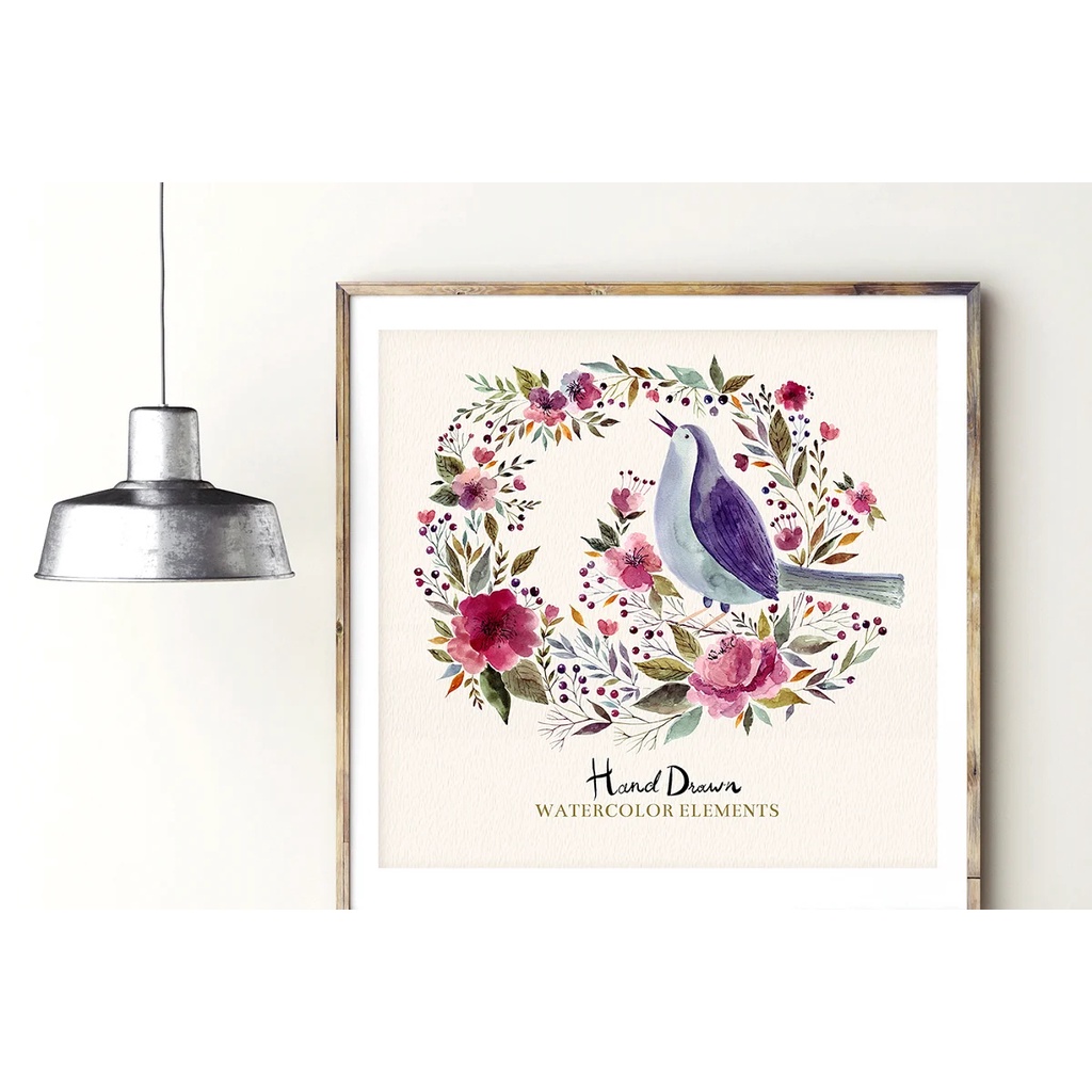 Hand Drawn Watercolor Set