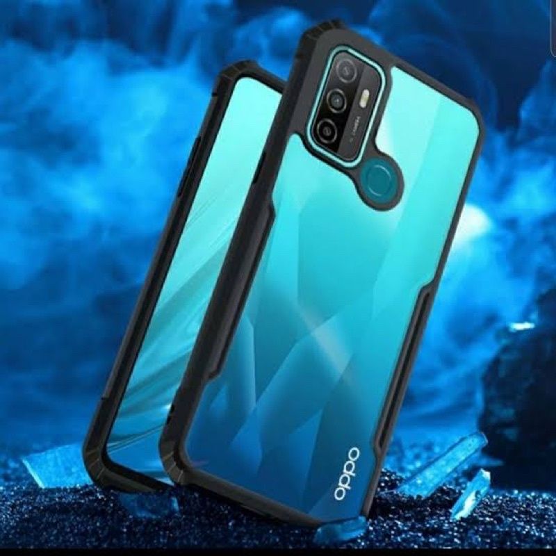 Case Fuze Transparan oppo A5/A9 2020/ A33/ A53/ A52/ A92/ A15/ A15S Case Transparant Shockproof