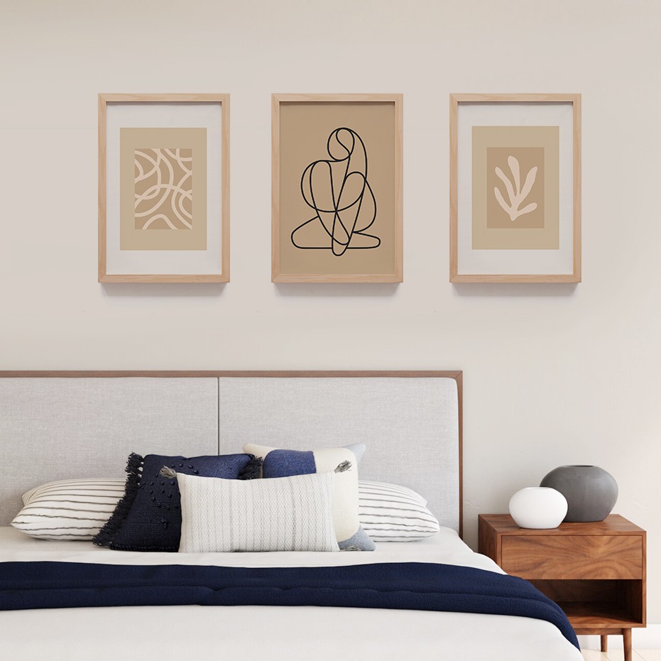 Wall Decor Hiasan Dinding Aesthetic Simple Abstrak Nordic Minimalis