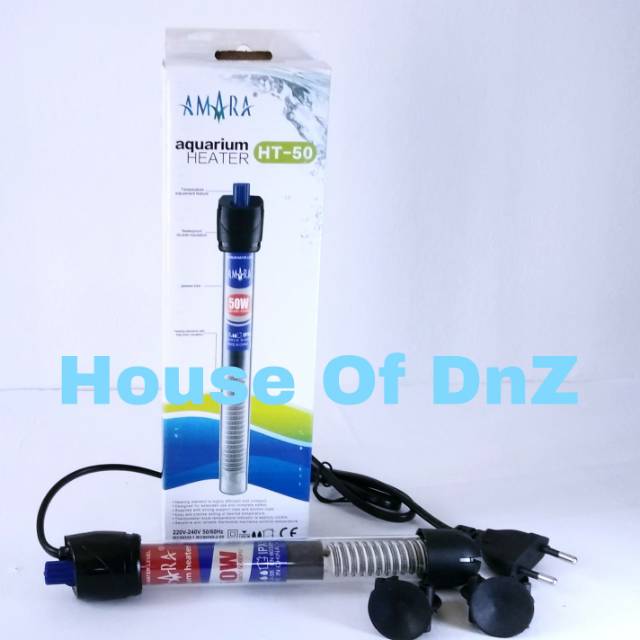 Aquarium HEATER AMARA HT 50 WATT / PEMANAS AQUARIUM 50 WATT / Penghangat Air Kolam Ikan HT-50 WATT