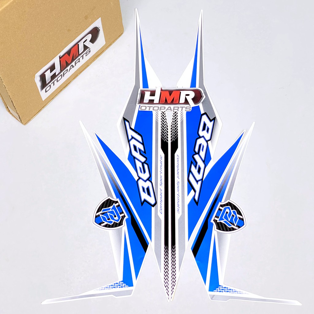 Striping Honda Beat FI ESP 2018 2019 Stiker Body Standar - Putih