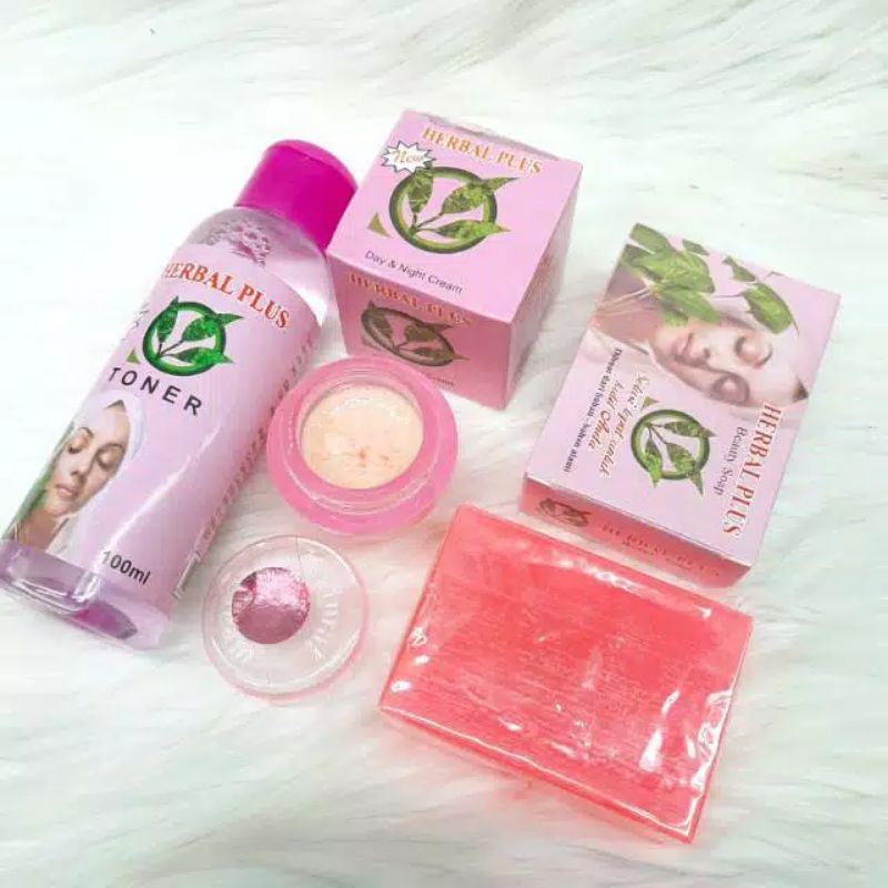 Paket Cream Herbal Plush 3in1 Original