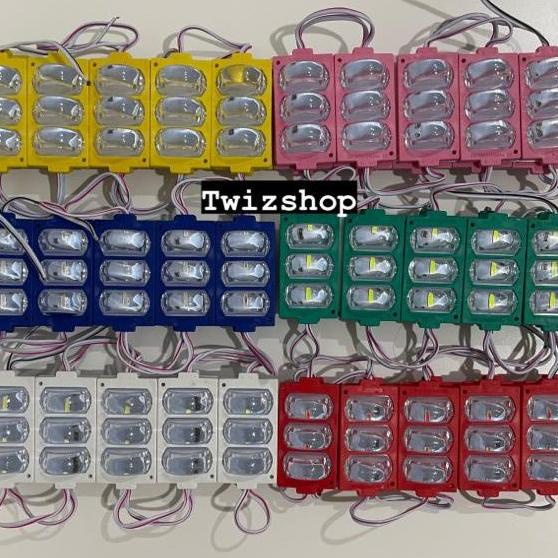 LAMPU LED 3 MATA TERANG 12 VOLT 24 VOLT / LED VARIASI MOBIL TRUK BUS TERLARIS