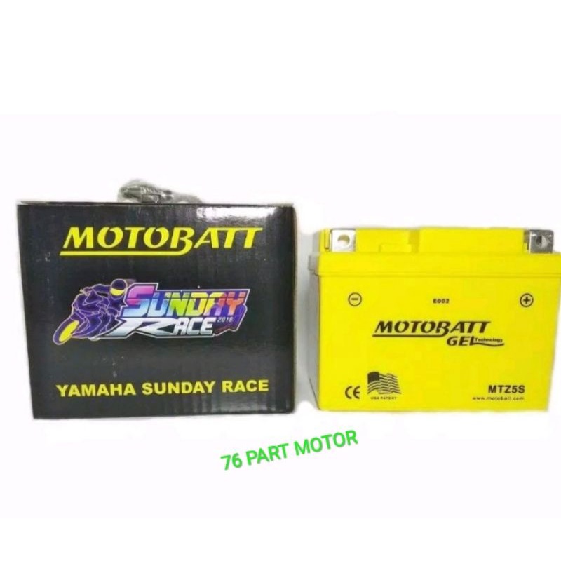 AKI KERING MOTO BATT GEL TYPE MTZ5S 100% ORIGINAL