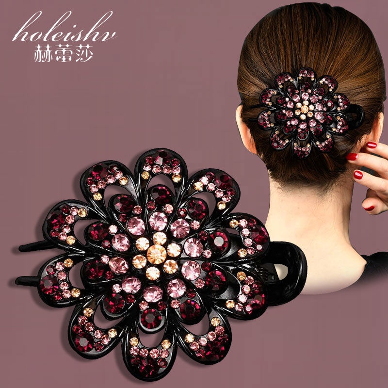 Jepit Rambut Korea sanggul wanita elegan motif baru original import