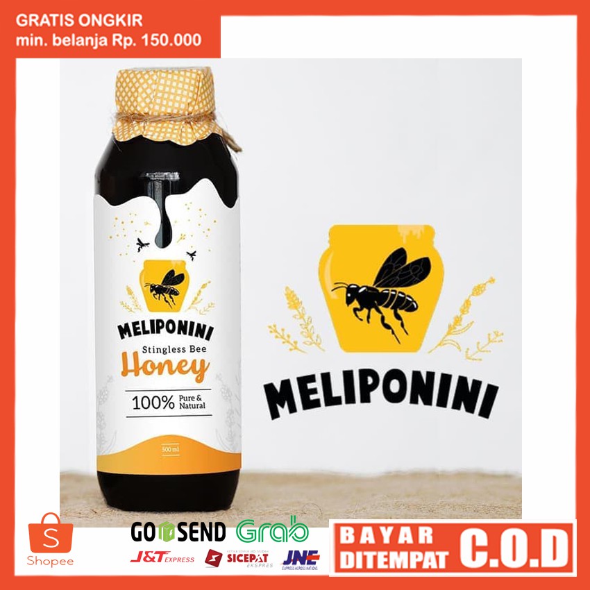 

MELIPONINI HONEY 500ml || Madu Diet Organic asli Alam