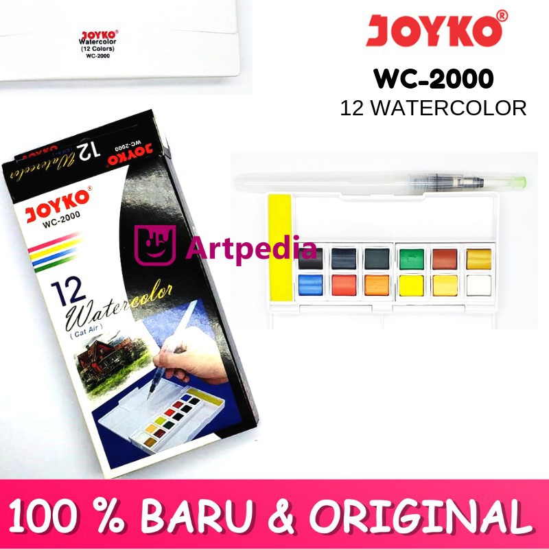 

Joyko Watercolor Pocket Set 12 WC-2000 - Cat Air Joyko
