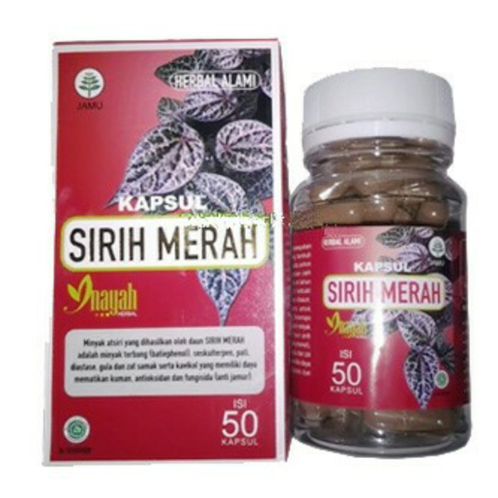 JAMU / OBAT KAPSUL SIRIH MERAH / DAUN SIRIH MERAH SEHAT & AMAN