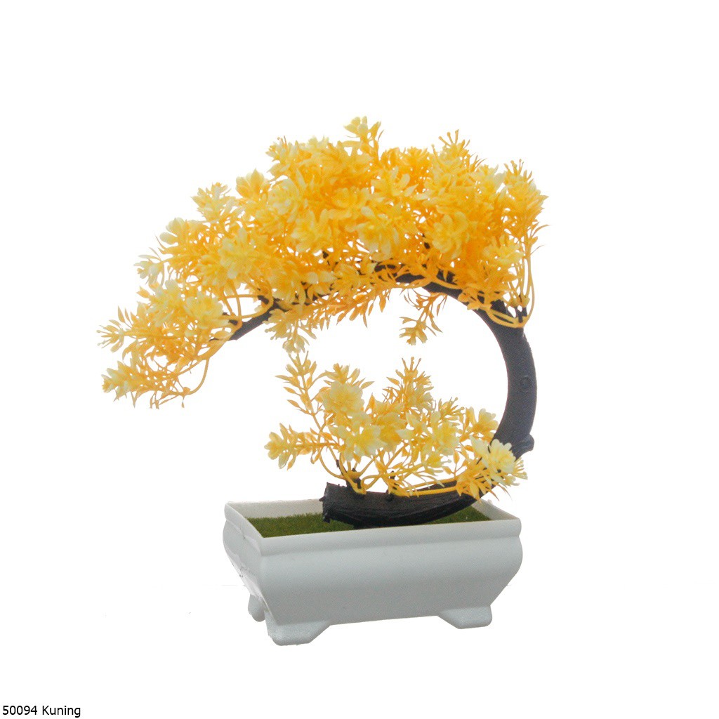Bunga Plastik Hias Bonsai Sabit 5009-Kuning