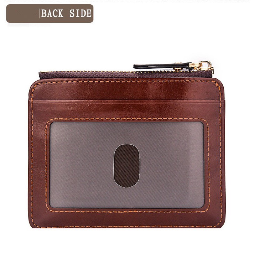 Dompet Kartu / Wallet Card Kulit Dengan Resleting Import JDL001