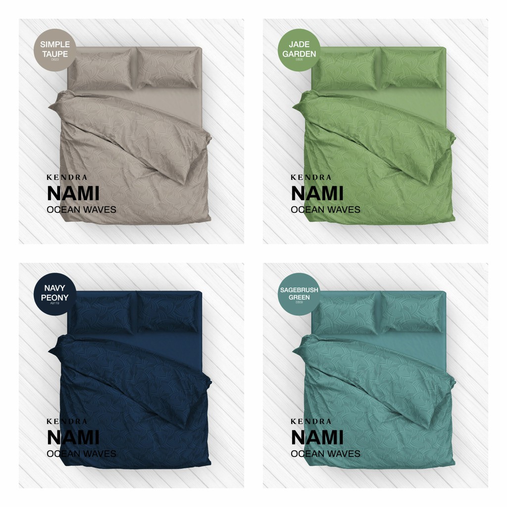 Sprei Kendra Polos Jacquard Single Ukuran 100x200 & 120x200 Tinggi 25cm