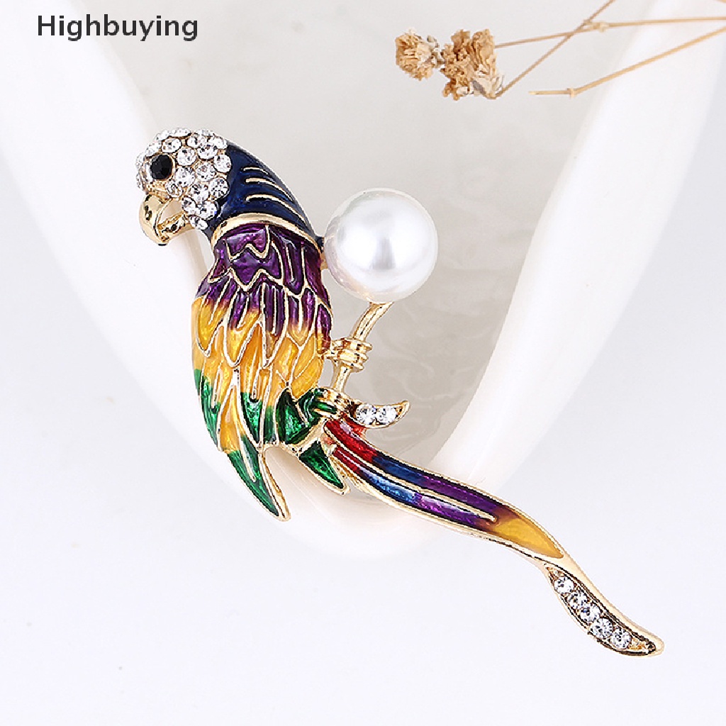 Hbid Bros Enamel Bentuk Burung Beo Untuk Wanita