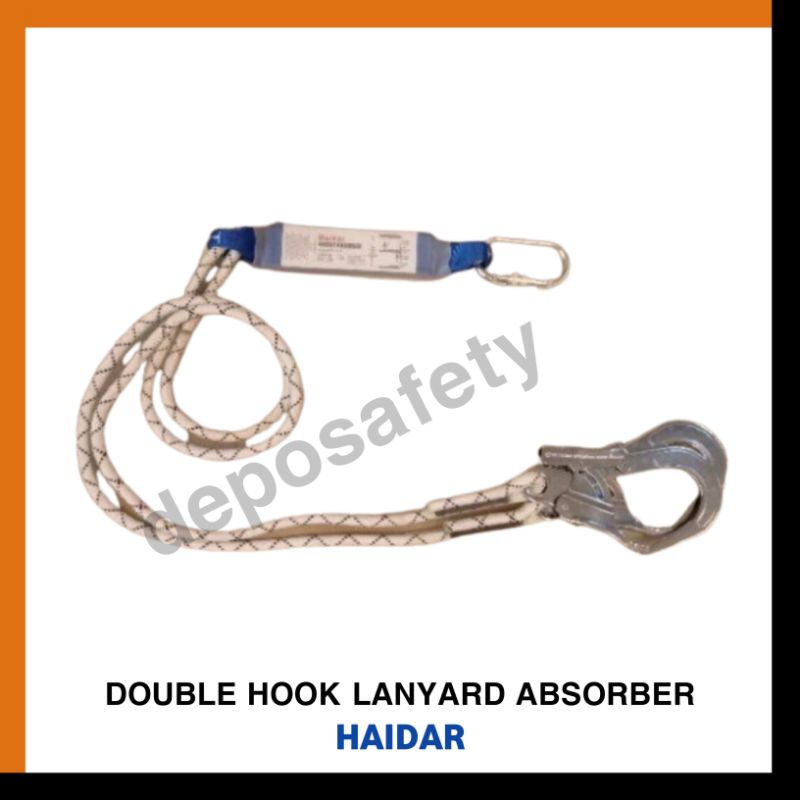 Haidar - Double Hook Karmantel Lanyard - Haidar Karmantel Rope with Energy Absorber.