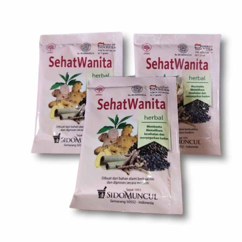 

Sehat Wanita | SidoMuncul | 1 pcak @10 sachet | Khusus Wanita