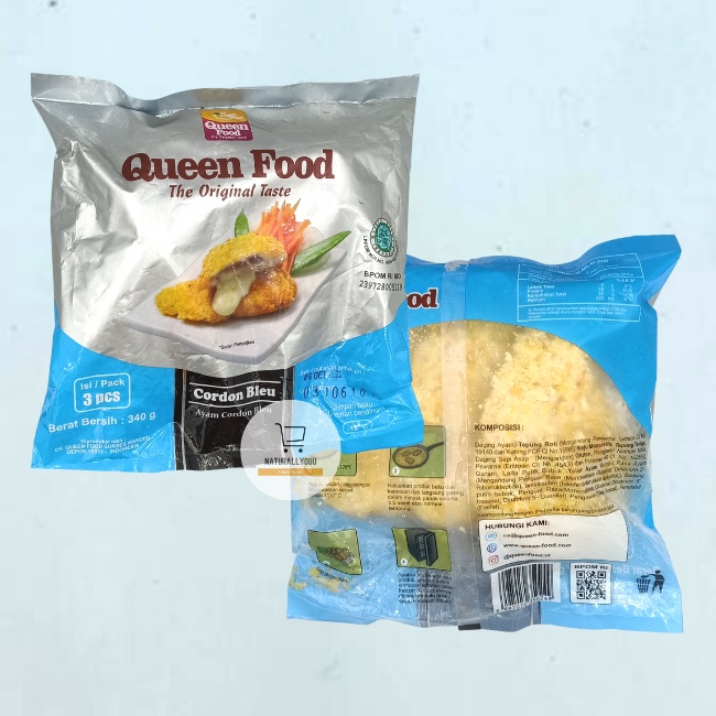 Queenfood Cordon Blue Cordon Bleu isi 3pcs (340gram)