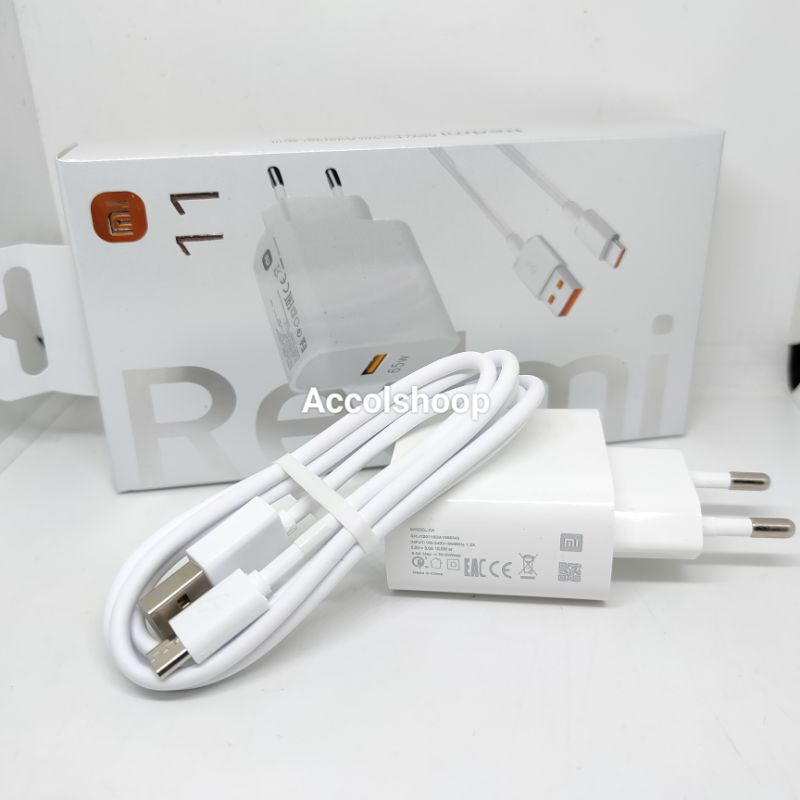 Charger Xiaomi Fast Charging 65W Micro Turbo Charger Qualcomm Quick Charger 3.0