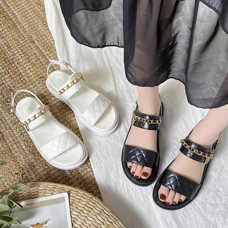 Winwin Sandal Tali Wanita NS79840 Sandal Gunung Wedges Fashion Wanita Korea Termurah