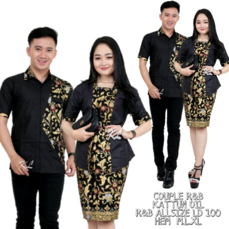 GROSIR BATIK COUPLE RNB SPAN COUPLE DRESS BATIK