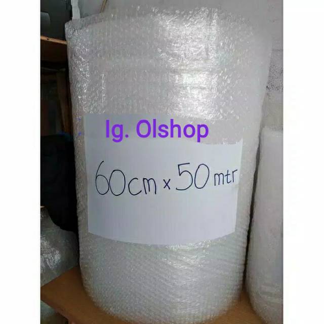 

IG [ DKM] PLASTIK BUBBLE POTONGAN PUTIH UK. 60 CM x 50 MTR