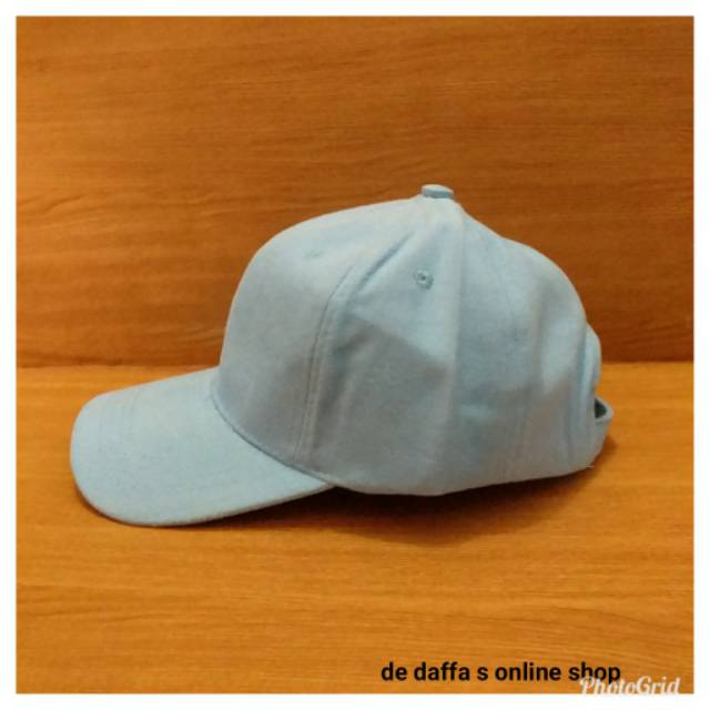 Topi Baseball Dewasa polos warna BABY SOFT BLUE  pria wanita casual sport - baby soft blue