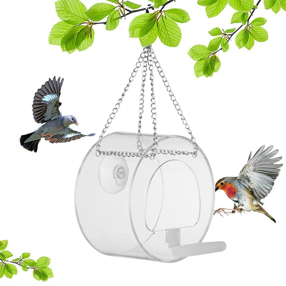 Chookyy Bird Feeder House Type Hanging Suction Perlengkapan Burung Adsorpsi