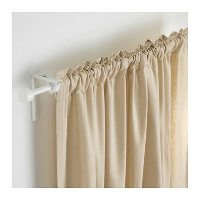IKEA RACKA Batang Tirai / Rel Gorden 70-120cm, hitam, putih